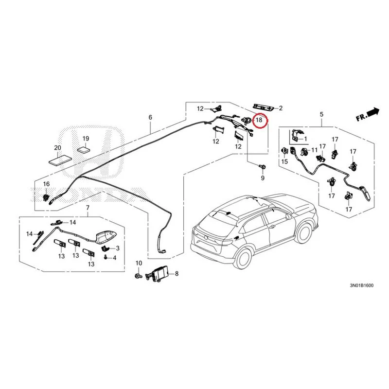 [NEW] JDM HONDA VEZEL e:HEV RV5 2021 Antenna GENUINE OEM - Image 18