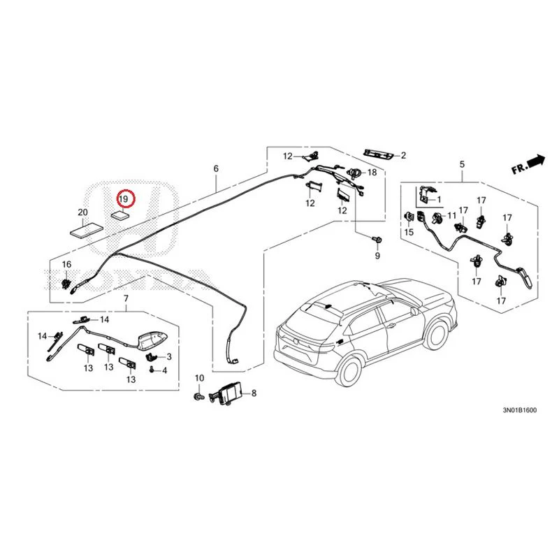 [NEW] JDM HONDA VEZEL e:HEV RV5 2021 Antenna GENUINE OEM - Image 19