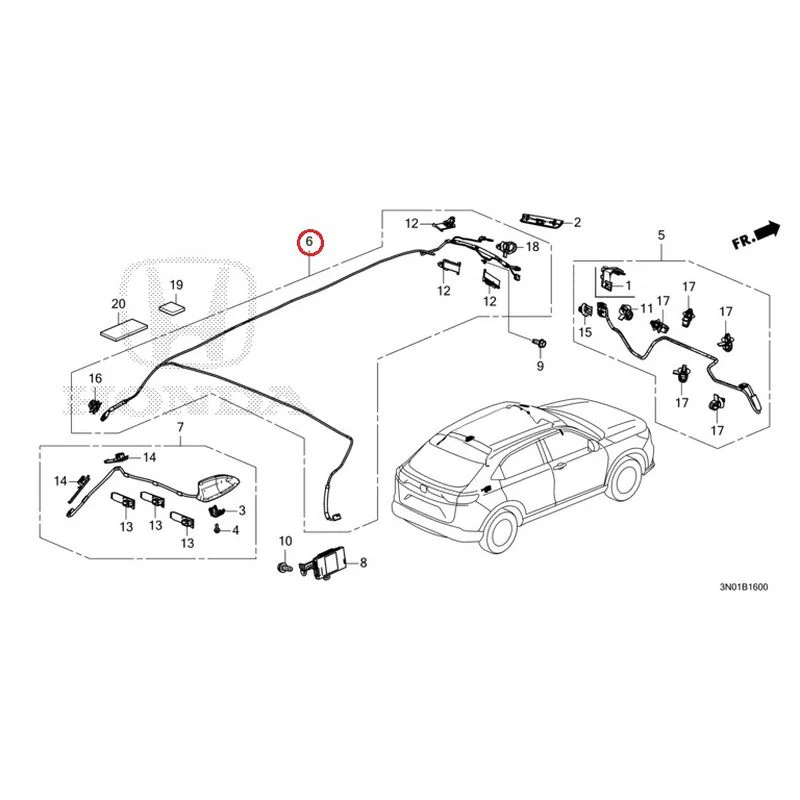 [NEW] JDM HONDA VEZEL e:HEV RV5 2021 Antenna GENUINE OEM - Image 6