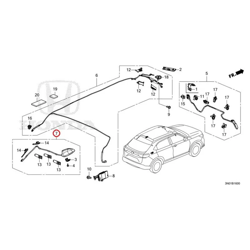 [NEW] JDM HONDA VEZEL e:HEV RV5 2021 Antenna GENUINE OEM - Image 8