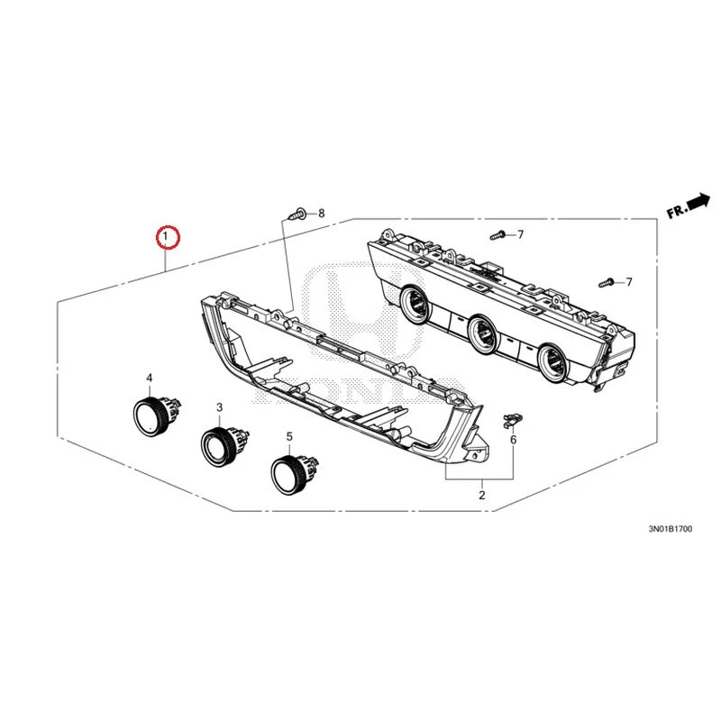 [NEW] JDM HONDA VEZEL e:HEV RV5 2021 Auto Air Conditioner Control GENUINE OEM - Image 2