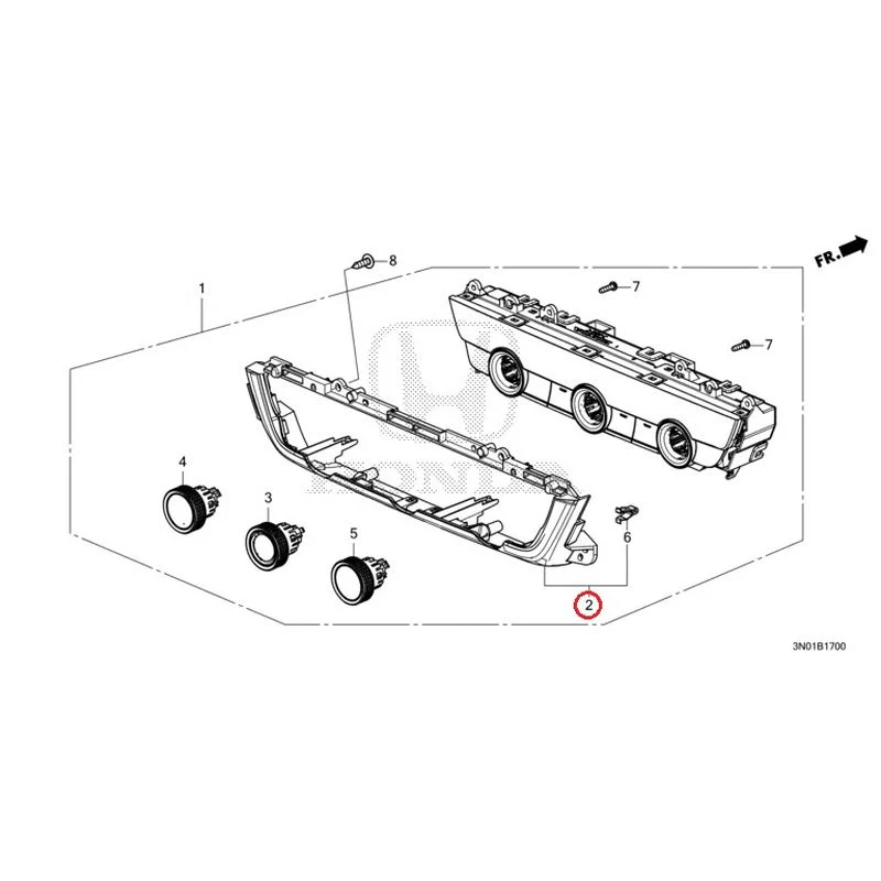 [NEW] JDM HONDA VEZEL e:HEV RV5 2021 Auto Air Conditioner Control GENUINE OEM - Image 3