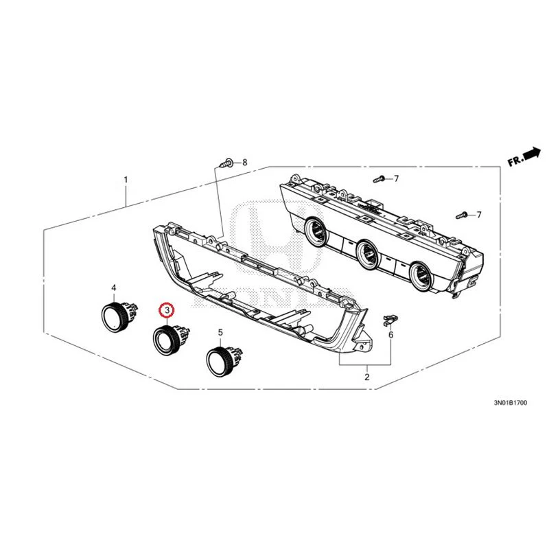 [NEW] JDM HONDA VEZEL e:HEV RV5 2021 Auto Air Conditioner Control GENUINE OEM - Image 4
