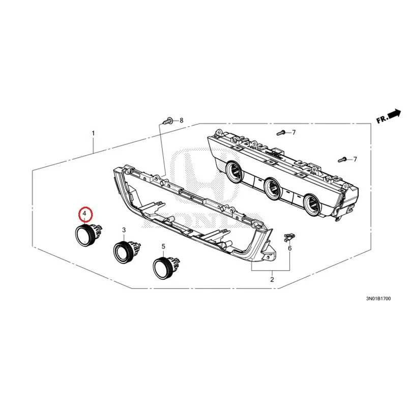 [NEW] JDM HONDA VEZEL e:HEV RV5 2021 Auto Air Conditioner Control GENUINE OEM - Image 5