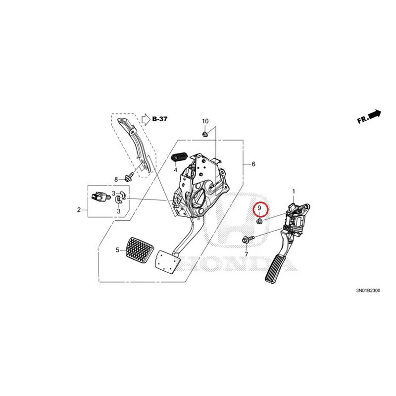 [NEW] JDM HONDA VEZEL e:HEV RV5 2021 Pedals GENUINE OEM - Image 10
