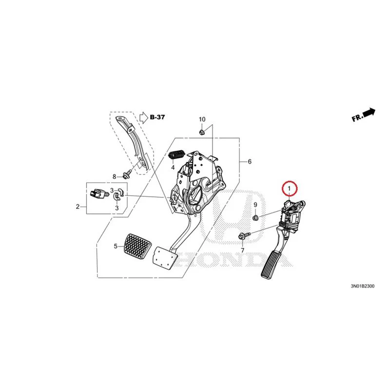 [NEW] JDM HONDA VEZEL e:HEV RV5 2021 Pedals GENUINE OEM - Image 2