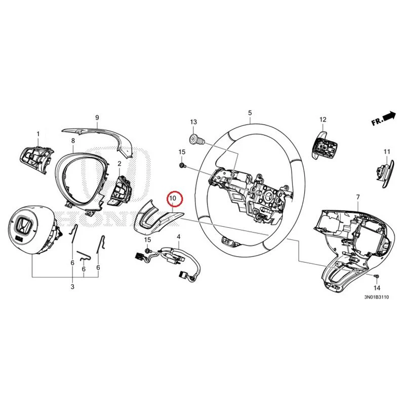 [NEW] JDM HONDA VEZEL e:HEV RV5 2021 Steering Wheel GENUINE OEM - Image 11