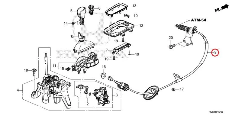 [NEW] JDM HONDA VEZEL e:HEV RV5 2021 Select Lever GENUINE OEM - Image 10