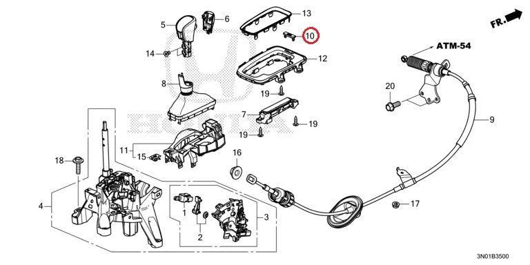 [NEW] JDM HONDA VEZEL e:HEV RV5 2021 Select Lever GENUINE OEM - Image 11
