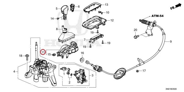 [NEW] JDM HONDA VEZEL e:HEV RV5 2021 Select Lever GENUINE OEM - Image 12