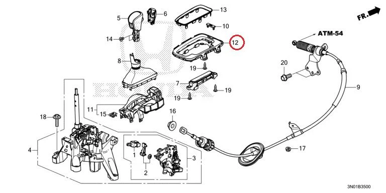 [NEW] JDM HONDA VEZEL e:HEV RV5 2021 Select Lever GENUINE OEM - Image 13
