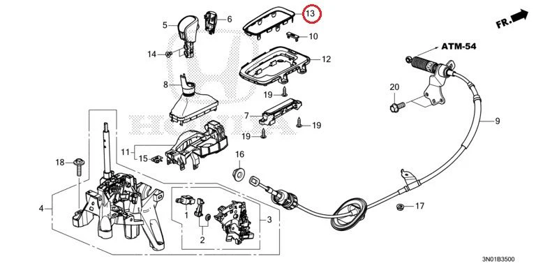 [NEW] JDM HONDA VEZEL e:HEV RV5 2021 Select Lever GENUINE OEM - Image 14