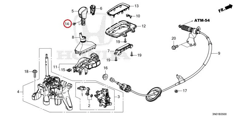 [NEW] JDM HONDA VEZEL e:HEV RV5 2021 Select Lever GENUINE OEM - Image 15