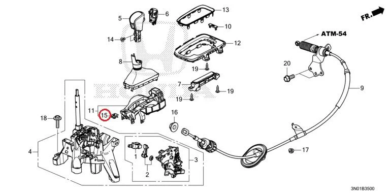 [NEW] JDM HONDA VEZEL e:HEV RV5 2021 Select Lever GENUINE OEM - Image 16