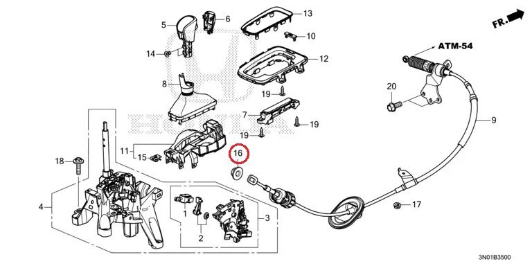 [NEW] JDM HONDA VEZEL e:HEV RV5 2021 Select Lever GENUINE OEM - Image 17
