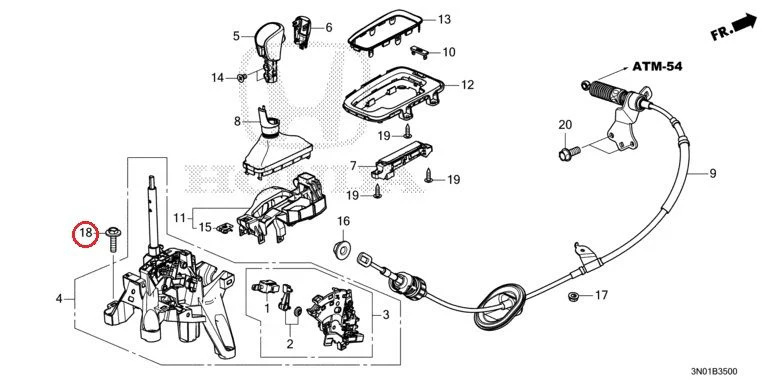 [NEW] JDM HONDA VEZEL e:HEV RV5 2021 Select Lever GENUINE OEM - Image 19