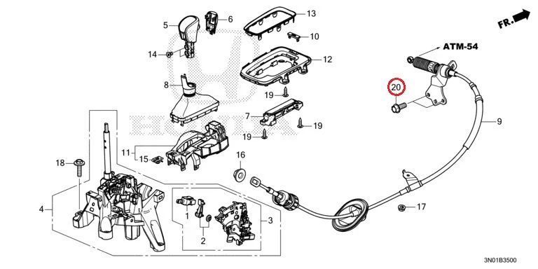 [NEW] JDM HONDA VEZEL e:HEV RV5 2021 Select Lever GENUINE OEM - Image 21