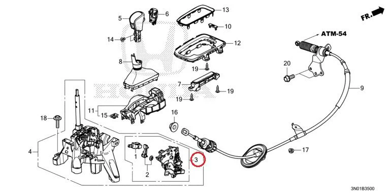 [NEW] JDM HONDA VEZEL e:HEV RV5 2021 Select Lever GENUINE OEM - Image 4