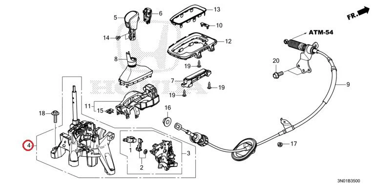 [NEW] JDM HONDA VEZEL e:HEV RV5 2021 Select Lever GENUINE OEM - Image 5