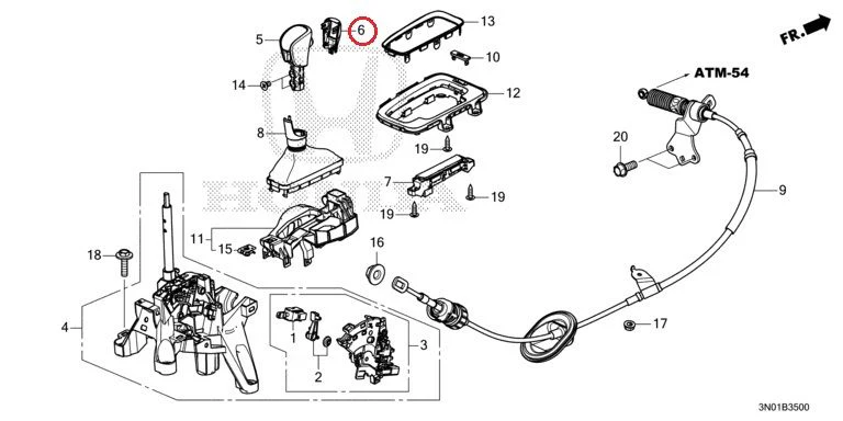 [NEW] JDM HONDA VEZEL e:HEV RV5 2021 Select Lever GENUINE OEM - Image 7