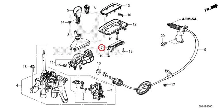[NEW] JDM HONDA VEZEL e:HEV RV5 2021 Select Lever GENUINE OEM - Image 8