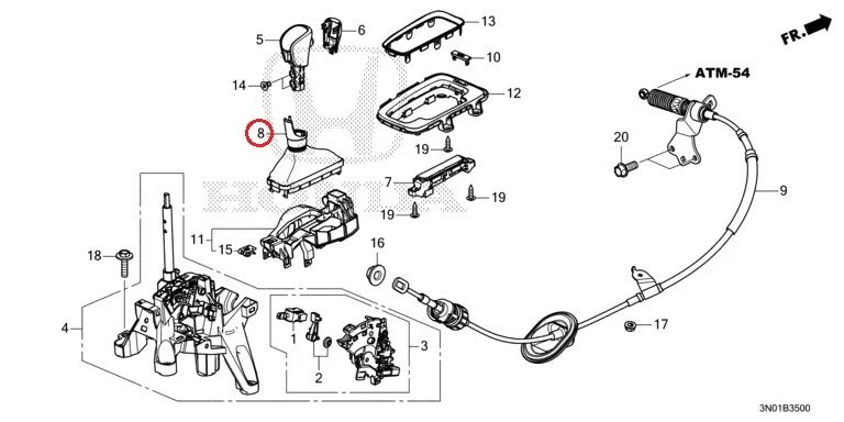 [NEW] JDM HONDA VEZEL e:HEV RV5 2021 Select Lever GENUINE OEM - Image 9