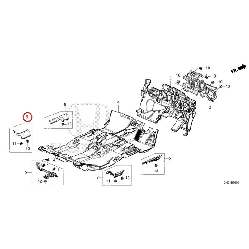 [NEW] JDM HONDA VEZEL e:HEV RV5 2021 Floor Mat GENUINE OEM - Image 10