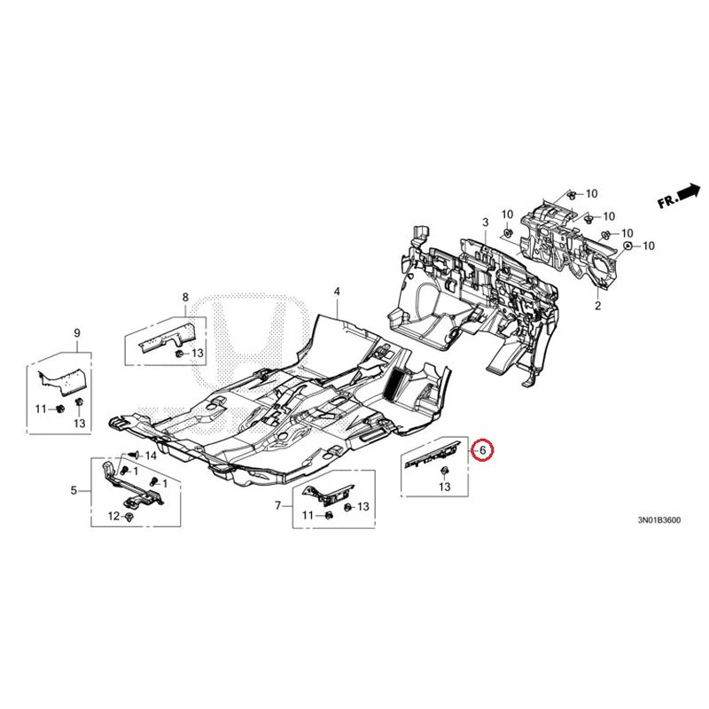 [NEW] JDM HONDA VEZEL e:HEV RV5 2021 Floor Mat GENUINE OEM - Image 7