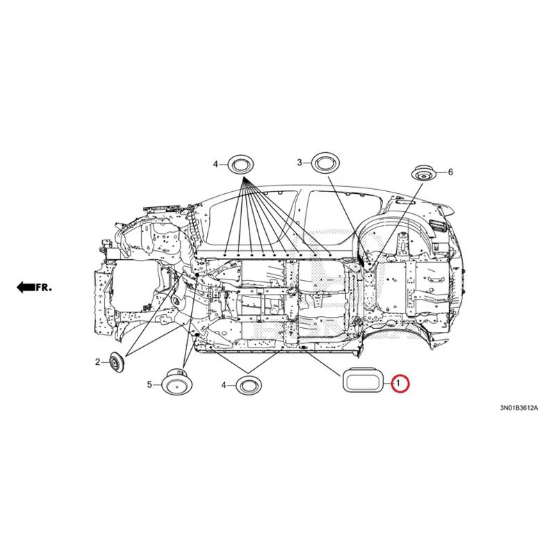 [NEW] JDM HONDA VEZEL e:HEV RV5 2021 Grommet (Lower) GENUINE OEM - Image 2
