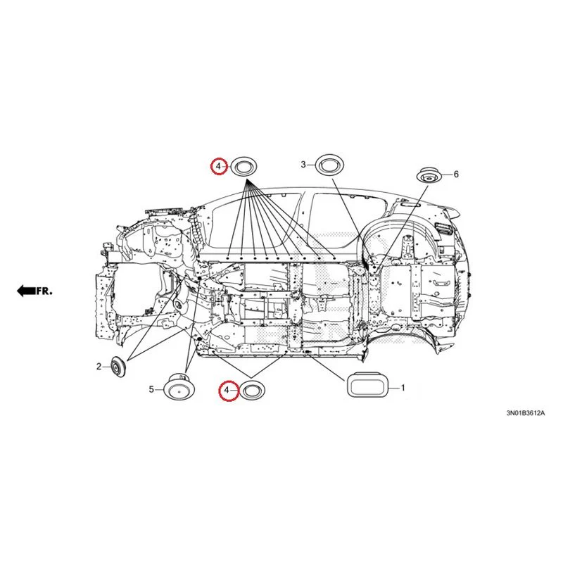 [NEW] JDM HONDA VEZEL e:HEV RV5 2021 Grommet (Lower) GENUINE OEM - Image 5