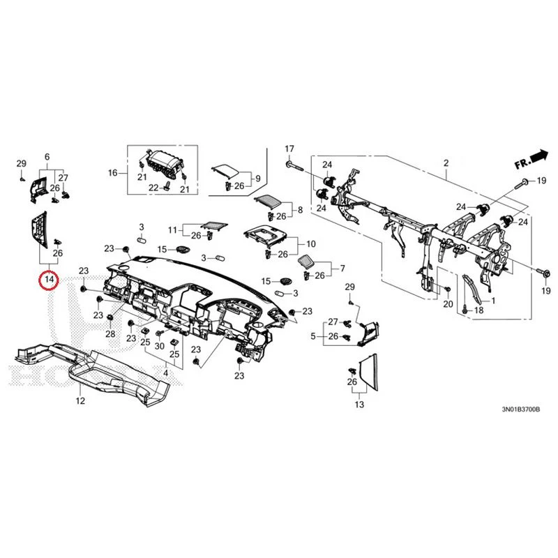 [NEW] JDM HONDA VEZEL e:HEV RV5 2021 Instrument panel GENUINE OEM - Image 17