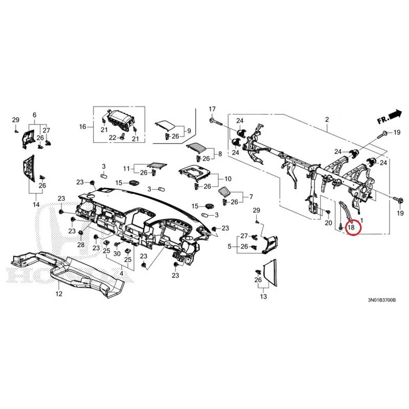[NEW] JDM HONDA VEZEL e:HEV RV5 2021 Instrument panel GENUINE OEM - Image 21