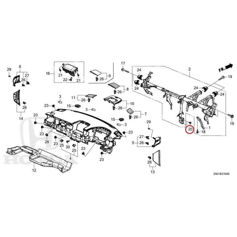 [NEW] JDM HONDA VEZEL e:HEV RV5 2021 Instrument panel GENUINE OEM - Image 23