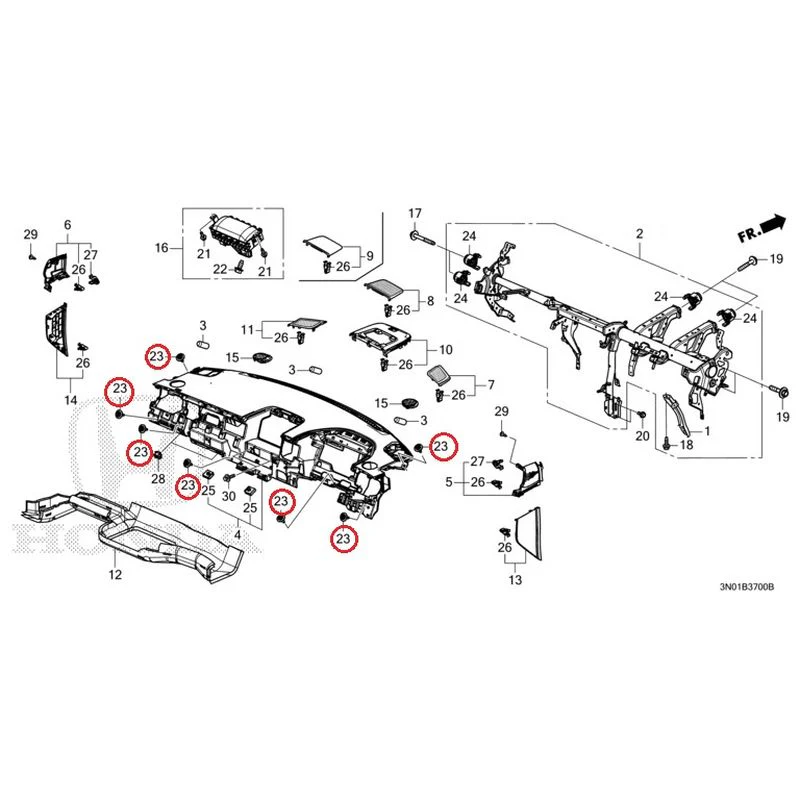 [NEW] JDM HONDA VEZEL e:HEV RV5 2021 Instrument panel GENUINE OEM - Image 26