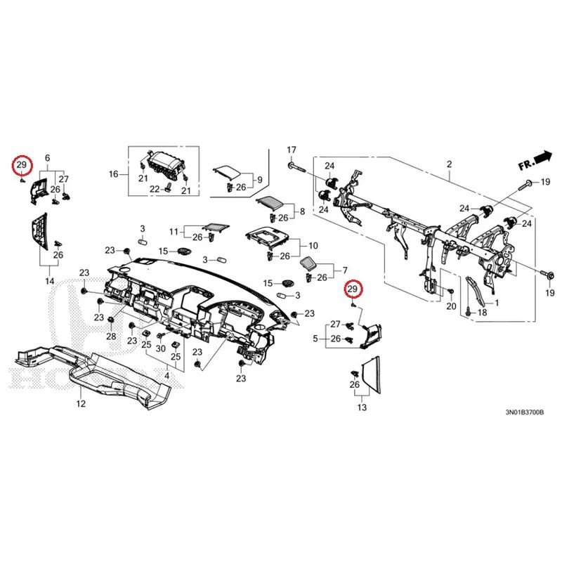 [NEW] JDM HONDA VEZEL e:HEV RV5 2021 Instrument panel GENUINE OEM - Image 32