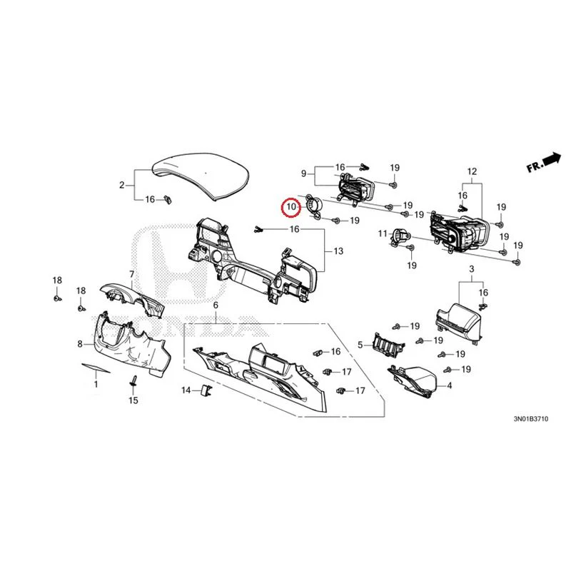 [NEW] JDM HONDA VEZEL e:HEV RV5 2021 Instrument panel garnish (driver side) GENUINE OEM - Image 11