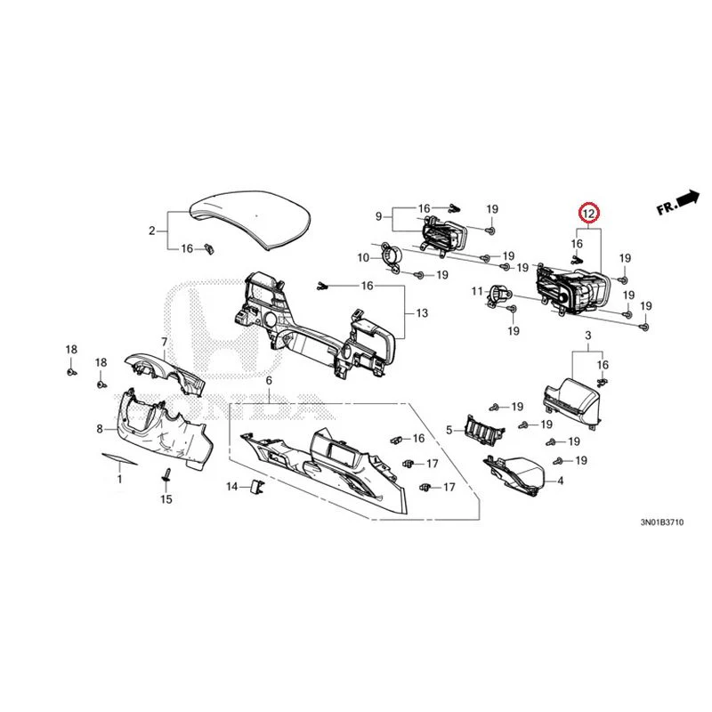 [NEW] JDM HONDA VEZEL e:HEV RV5 2021 Instrument panel garnish (driver side) GENUINE OEM - Image 13