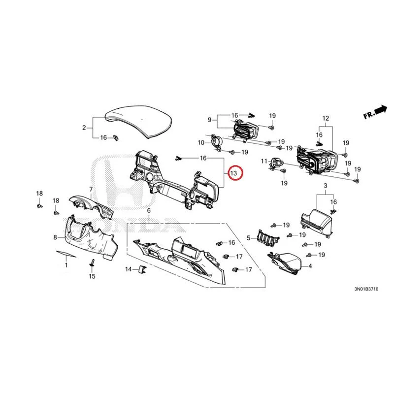 [NEW] JDM HONDA VEZEL e:HEV RV5 2021 Instrument panel garnish (driver side) GENUINE OEM - Image 14
