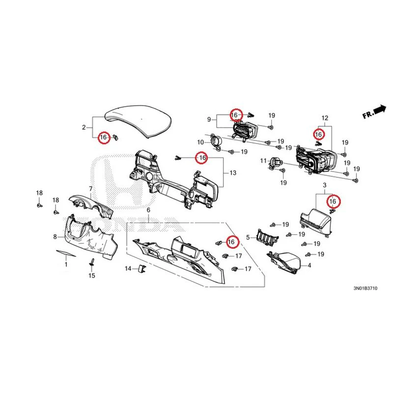 [NEW] JDM HONDA VEZEL e:HEV RV5 2021 Instrument panel garnish (driver side) GENUINE OEM - Image 16