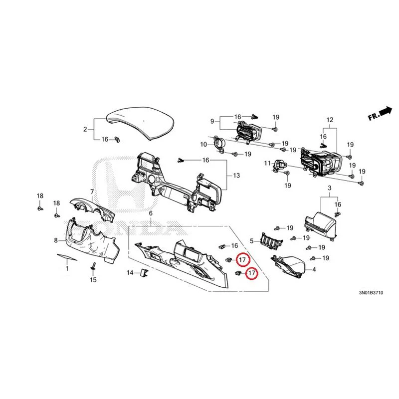 [NEW] JDM HONDA VEZEL e:HEV RV5 2021 Instrument panel garnish (driver side) GENUINE OEM - Image 17