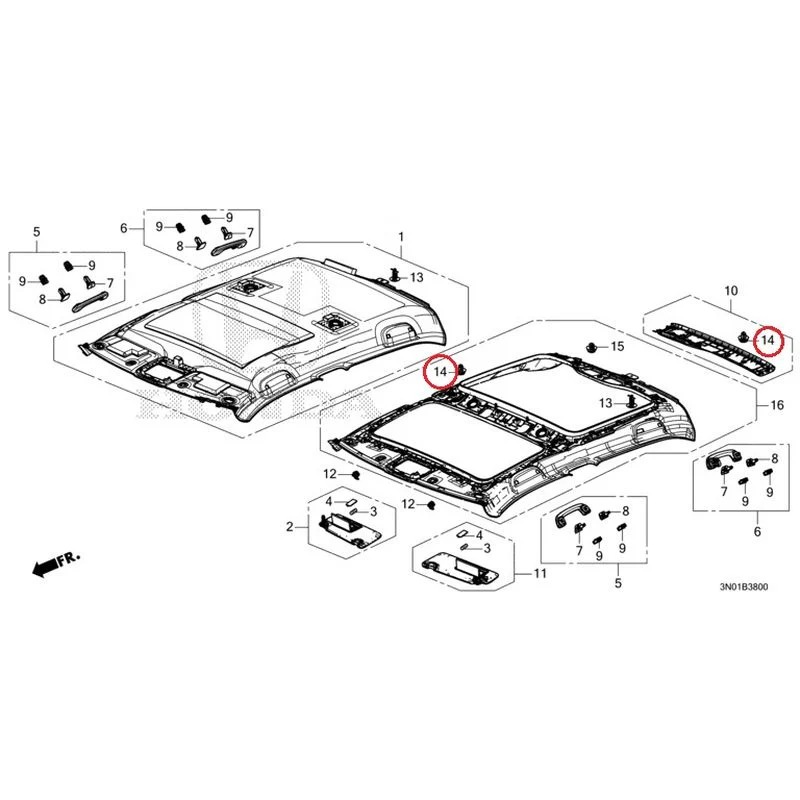 [NEW] JDM HONDA VEZEL e:HEV RV5 2021 Roof Lining GENUINE OEM - Image 16