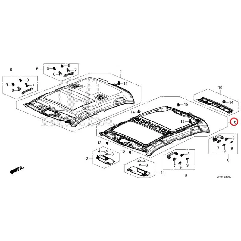 [NEW] JDM HONDA VEZEL e:HEV RV5 2021 Roof Lining GENUINE OEM - Image 18