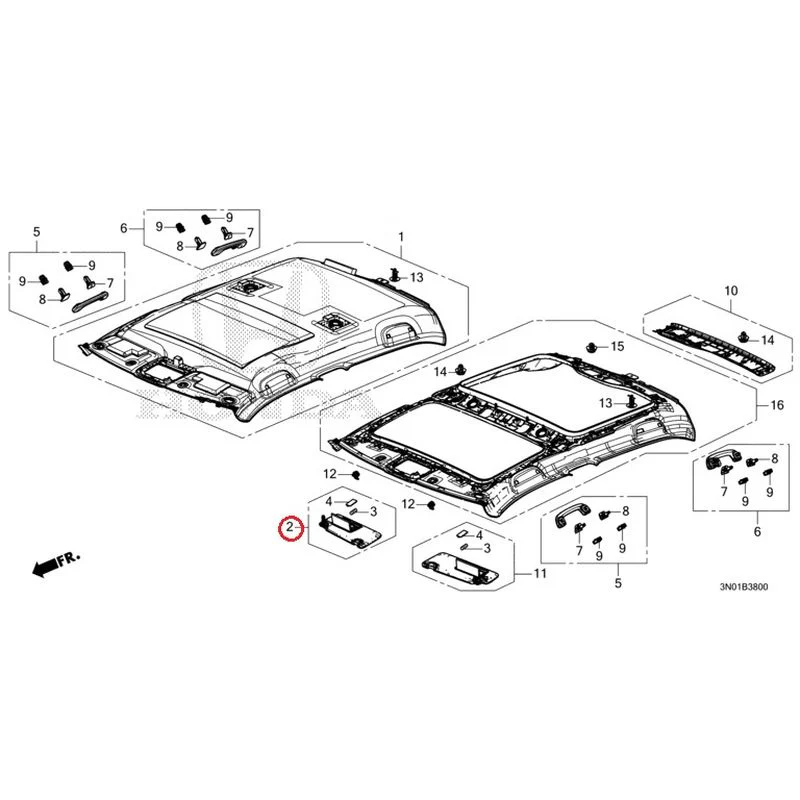 [NEW] JDM HONDA VEZEL e:HEV RV5 2021 Roof Lining GENUINE OEM - Image 3