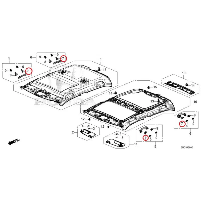 [NEW] JDM HONDA VEZEL e:HEV RV5 2021 Roof Lining GENUINE OEM - Image 8