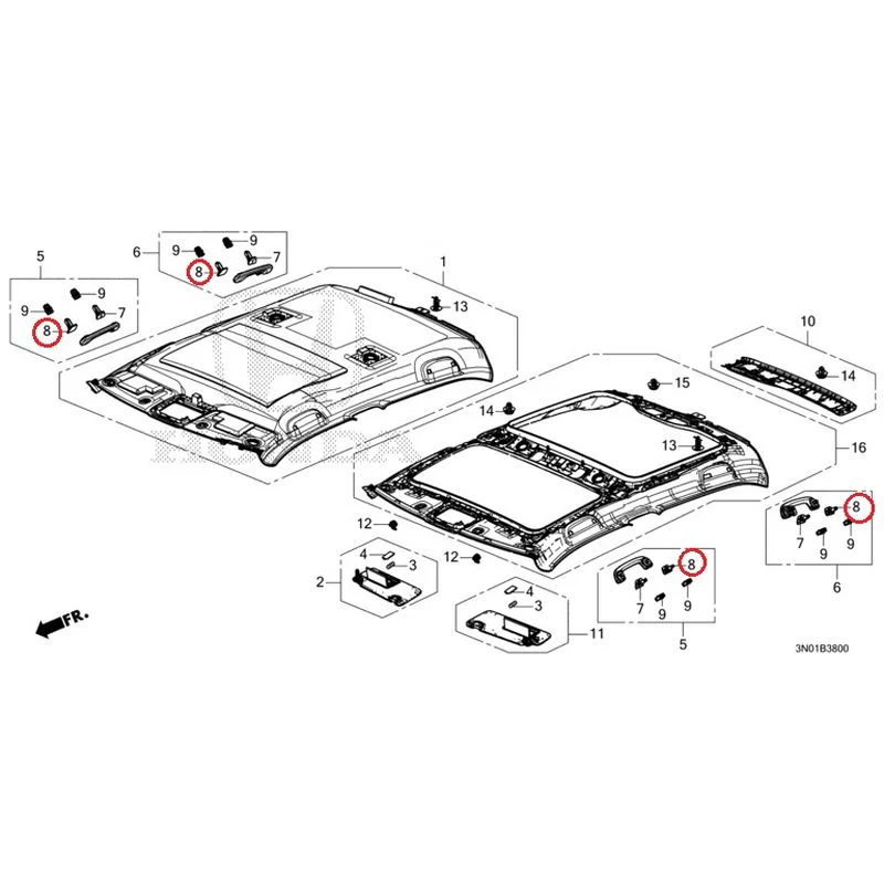 [NEW] JDM HONDA VEZEL e:HEV RV5 2021 Roof Lining GENUINE OEM - Image 9