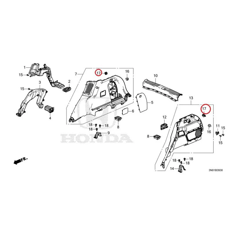 [NEW] JDM HONDA VEZEL e:HEV RV5 2021 Side Lining GENUINE OEM - Image 20