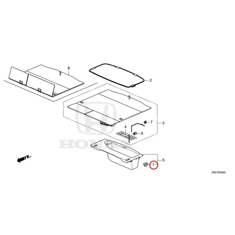 [NEW] JDM HONDA VEZEL e:HEV RV5 2021 Trunk under box GENUINE OEM - Image 2