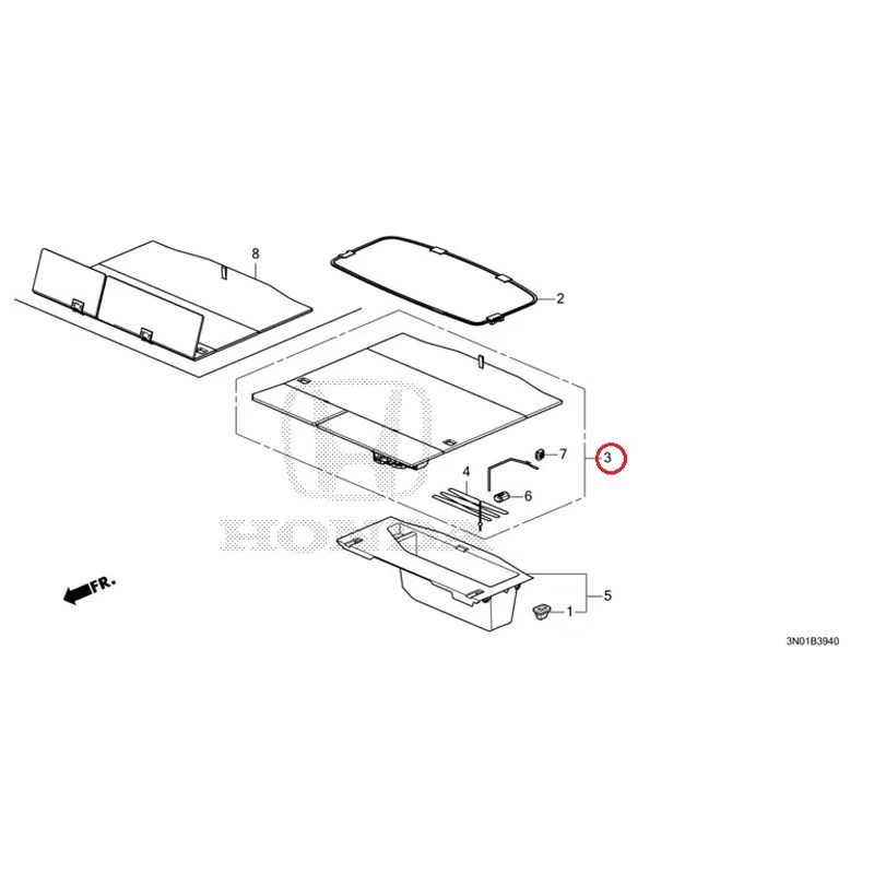 [NEW] JDM HONDA VEZEL e:HEV RV5 2021 Trunk under box GENUINE OEM - Image 4