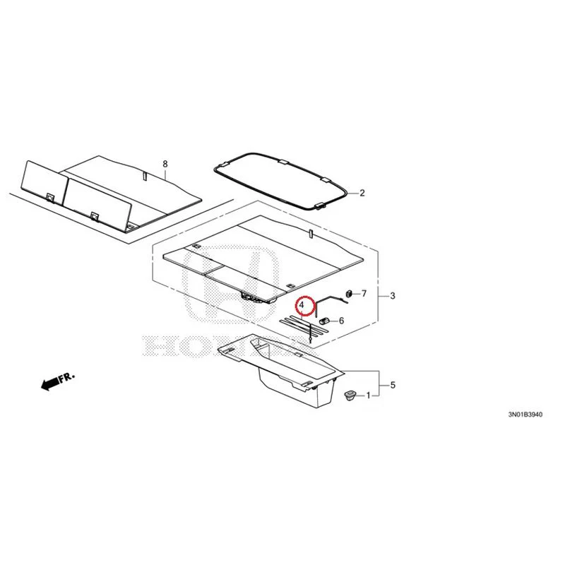 [NEW] JDM HONDA VEZEL e:HEV RV5 2021 Trunk under box GENUINE OEM - Image 5