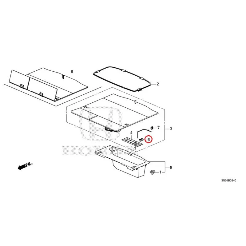 [NEW] JDM HONDA VEZEL e:HEV RV5 2021 Trunk under box GENUINE OEM - Image 7